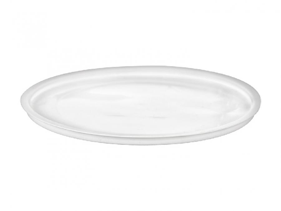 63 mm White Plastic Sealing Disk-Jar Opening 2 3/8 in. Wide