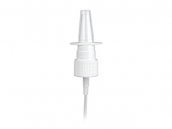 20-410 White Nasal Fine Mist Plastic PP Sprayer-.12ml Per Pump OP-3.5 in. DT