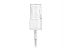 18-415 White Smooth Plastic Treatment Pump w/ 3 3/4 in. dip tube (Stock)