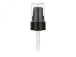 20-400 Black Smooth PP Plastic Treatment Pump w/ 3 7/16 in diptube & .180 MCL