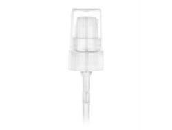 20-400 White Smooth PP Plastic Treatment Pump w/ 3 7/16 in diptube & .180 MCL