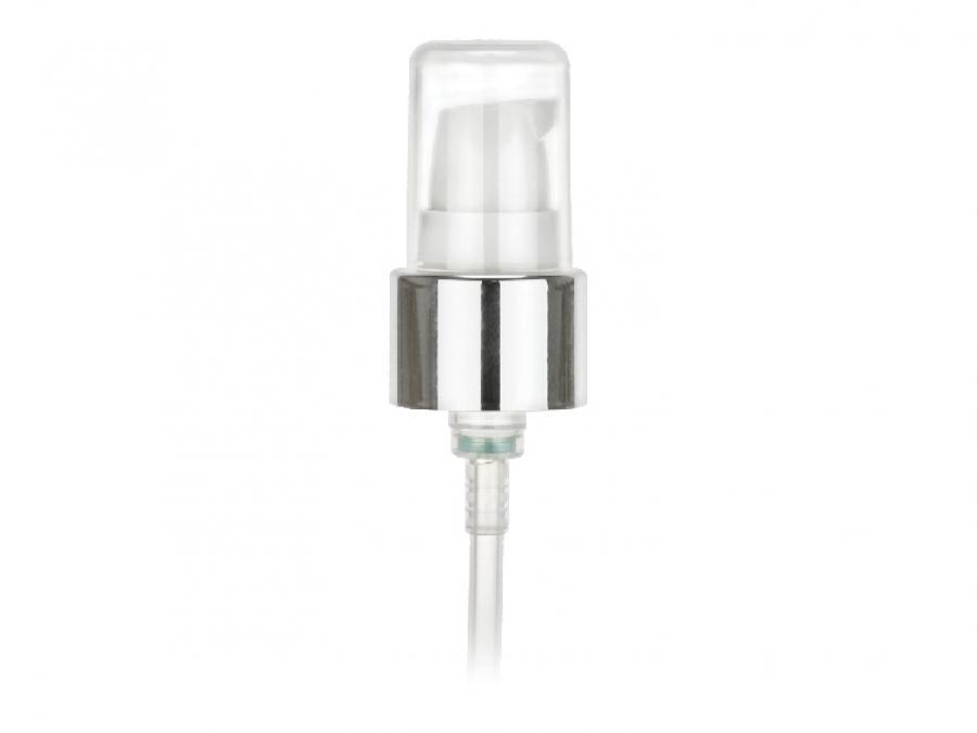 20-410 Silver Shiny-White ABS Matallized Treatment Pump-.230 mcl Output-4 in. DT-METAL FREE (STEALTH PAK)