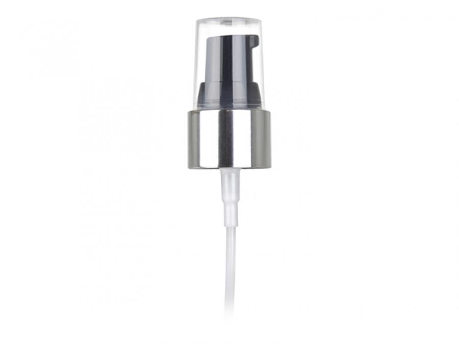 20-410 Silver Shiny Aluminum-Black Treatment Pump-METAL SHELL-.130 mcl Output-4 in. DT (JET)