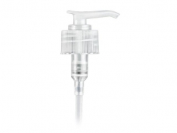 24-410 Natural Plastic Lotion-Soap Pump w/Lock-Down Head, 2 cc Output & 8 3/4 in diptube