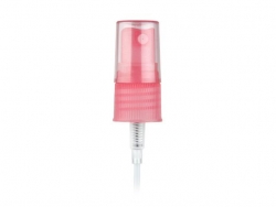 18-415 Pink Translucent Metallic Fine Mist Pump Sprayer w/ Pink Tinted Hood w/ 3 in. dip tube