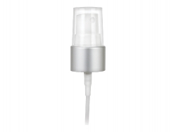 20-410 Silver Brushed Aluminum-White Fine Mist Sprayer w/ 5 1/2 in. Dip Tube