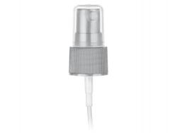 20-410 Gray-Silver Ribbed Fine Mist Sprayer-Clear Hood-4 3/16 in. Dip Tube (Surplus)