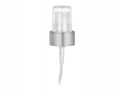 22-400 Silver Brushed Aluminum-White Fine Mist Sprayer w/ 4 5/16 in. Diptube