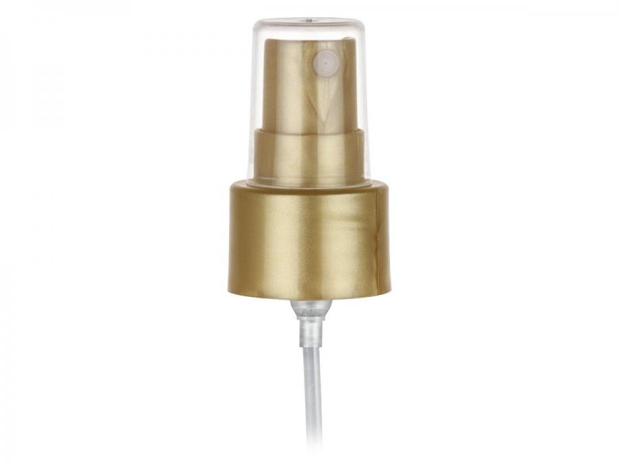 24-410 Gold Smooth PP Plastic Euromist Fine Mist Pump Sprayer-Hood-6 5/16 in. DT