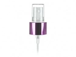 24-410 Pink Light Shiny/Natural Fine Mist Pump Sprayer w/ 6 1/8 in dip tube