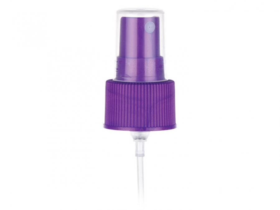 24-410 Purple Ribbed Fine Mist Pump Sprayer-.140 cc OP-7 5/16 in. DT