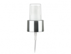 24-410 Silver Shiny-White Fine Mist Sprayer-6 7/8 in DT