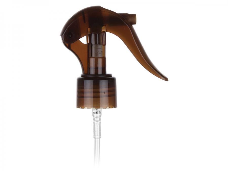 24-410 Amber Smooth Mini Trigger Sprayer-6 5/8 in. DT-Ship Clip (Surplus)