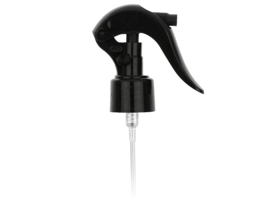 24-410 Black PP Plastic Mini Trigger Sprayer-Black Lock Button-7 in. DT