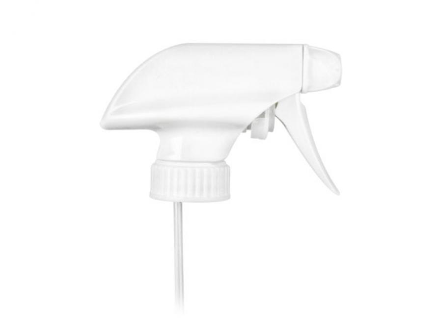 28-400 White MIXOR Trigger Sprayer-Spray-Stream-Off Nozzle-9 1/4 in. Dip Tube