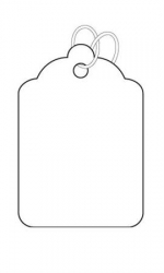 Price Tags w/ Strings Large (100 ct) (1-1/16 in x 1-5/8 in)
