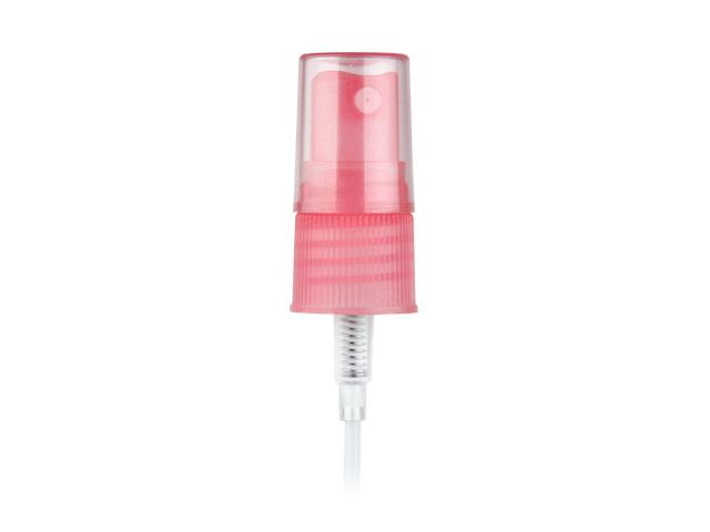 18-415 Pink Translucent Metallic Fine Mist Pump Sprayer w/ Pink Tinted Hood w/ 3 in. dip tube