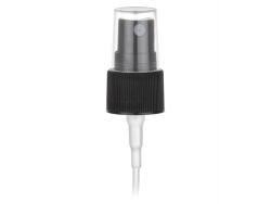 20-410 Black Ribbed PP Plastic Fine Mist Pump Sprayer-5.25 in. DT-.190 ml OP-SURPLUS-KATA