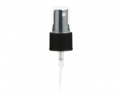 20-410 Black Ribbed  Fine Mist Pump Sprayer-3.75 in. DT- Stock