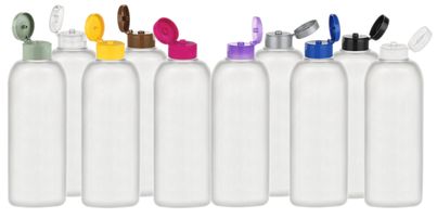 Tottle (malibu style) plastic bottles are a flat oval style bottle with a 22-400 cap.  Tottle bottle at a wholesale price.