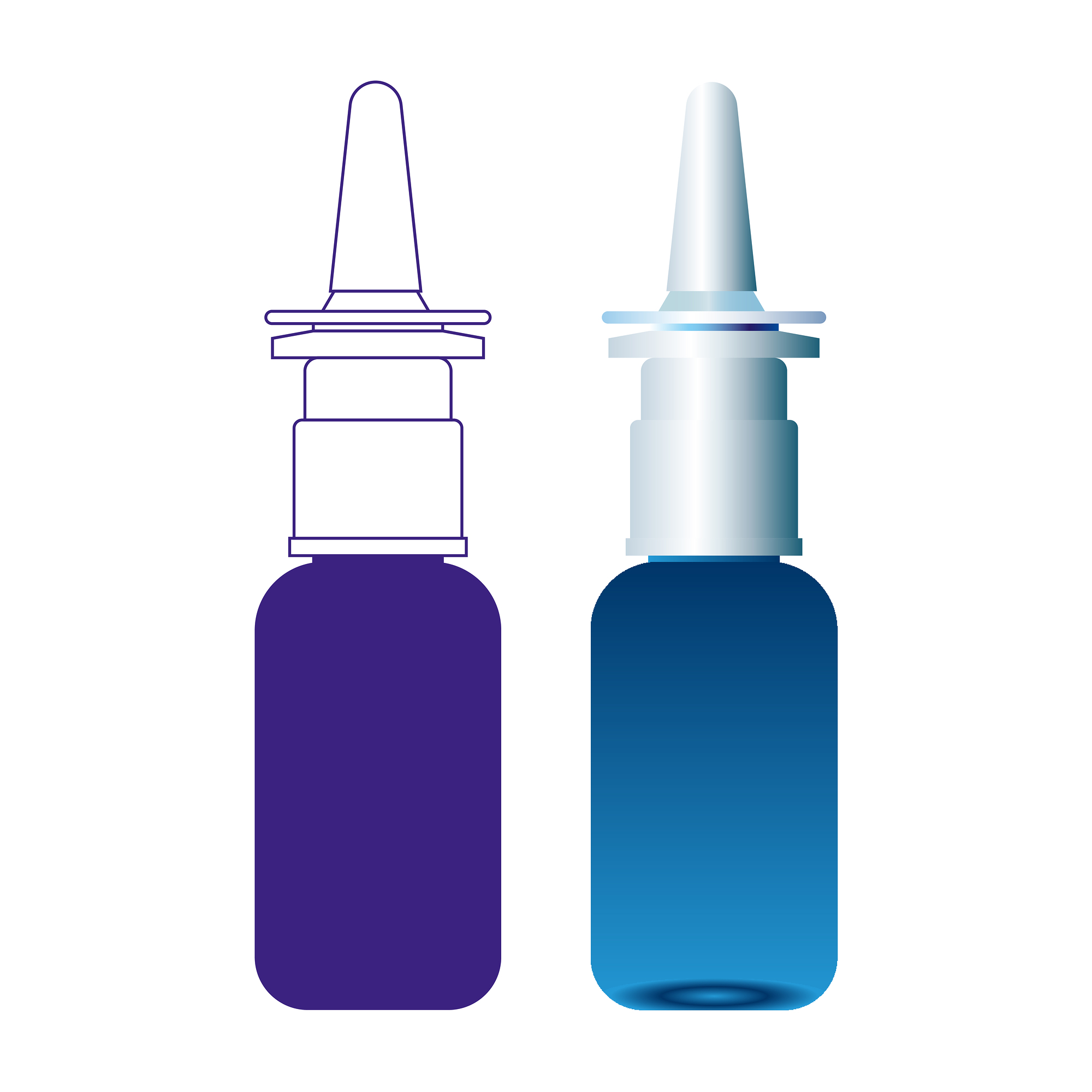 plastic nasal spray bottles