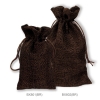 4x6 in. Brown Dark Burlap Bag w/ Draw Sting (1 dz. to pk.)