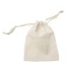 4x5 in. White Cotton Bag-Draw Sting (1 dz. to pk.)