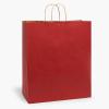 16 in. x 6in. x 19.25 in. Red XLarge Paper Gift Bag-Queen