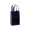 Small (Rose) Black Plastic Frosted Gift Bag (5.5 in. x 3.25 in x 8 in) 100% Recycled VOLUME DISCOUNTS