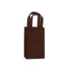 Small (Rose) Brown Chocolate Plastic Frosted Gift Bag (5.5 in. x 3.25 in x 8 in) 100% Recycled VOLUME DISCOUNTS