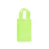 Small (Rose) Lime Green Plastic Frosted Gift Bag (5.5 in. x 3.25 in x 8 in) 100% Recycled VOLUME DISCOUNTS