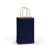 Blue Dark Small (Rose) Paper Kraft Gift Bag (5.5 in. x 3.25 in. x 8 in.) 100% Recycled