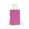 Pink Lipstick Small (Rose) Paper Kraft Gift Bag (5.5 in. x 3.25 in. x 8 in.) 100% Recycled