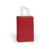 Red Small (Rose) Paper Kraft Gift Bag (5.5 in. x 3.25 in. x 8 in.) 100% Recycled