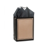 8 in. x 4.75 in. x 10 in. Medium (Cub) Duet Brown Kraft-Black Paper Gift Bag 100% Recycled VOLUME DISCOUNTS