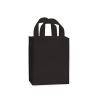 Medium (Cub) Black Frosted Plastic Gift Bag (8 in. x 4 in. x 10 in.) 100% Recycled VOLUME DISCOUNTS