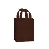 Medium (Cub) Brown Chocolate Frosted Plastic Gift Bag (8 in. x 4 in. x 10 in.) 100% Recycled VOLUME DISCOUNTS