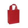 Medium (Cub) Red Frosted Plastic Gift Bag (8 in. x 4 in. x 10 in.) 100% Recycled VOLUME DISCOUNTS