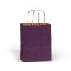 Purple Medium (Cub) Paper Kraft Gift Bag (8 in. x 4.75 in. x 10 in.) 100% Recycled