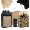 Black-Kraft Medium (Cub) Paper 37 pc. Gift Bag Set-Tissue Paper-Curling Ribbon (8 in. x 4.75 in. x 10 in.)