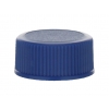 20-400 Blue Non Dispensing Ribbed Bottle Cap-Stipple Top-F-217 Liner