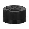 20-400 Black CRC Ribbbed Non Dispensing Bottle CT Cap-Foam Liner-Opening Instruct