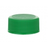 20-400 Green Non Dispensing CT Ribbed Bottle Cap- Stipple Top-F-217 Liner