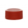 20-400 Red Non dispensing CT Ribbed Bottle Cap-Stipple Top-F-217 Liner