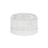 20-400 White CRC Ribbbed Non Dispensing Bottle Cap-Foam Liner-Opening Instructions