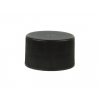 20-410 Black Non Dispensing PP Plastic Ribbed Cap w/ Stipple Top & F-217 Liner