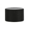 20-410 Black Ribbed PP Plastic CT Cap-Stipple Top-F-419m Foam Liner-Berry