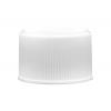 20-410 White CRC Ribbbed CT Bottle Cap-Pulp-HS Liner-Open Instruct