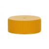 28-400 Orange Yellow Ribbed PP Plastic CT Bottle Cap-Smooth Top-HS Pulp Liner
