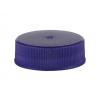 33-400 Blue Dark Ribbed PP Plastic Bottle-Jar Cap-CT-StippleTop-HS-Pulp Liner